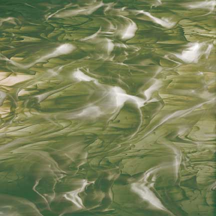 Olive Green/White Wispy