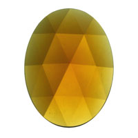 Jewel 40x30mm Oval Lght Amber
