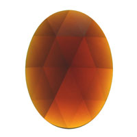 Jewel 40x30mm Oval Dark Amber